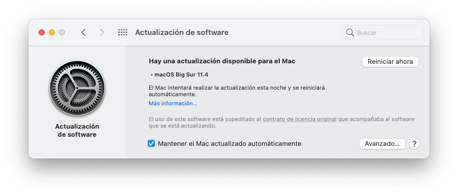 Actualizar macOS a la última versión disponible