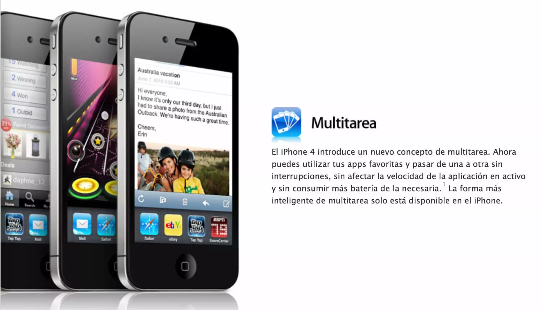 Multitarea en iOS 4