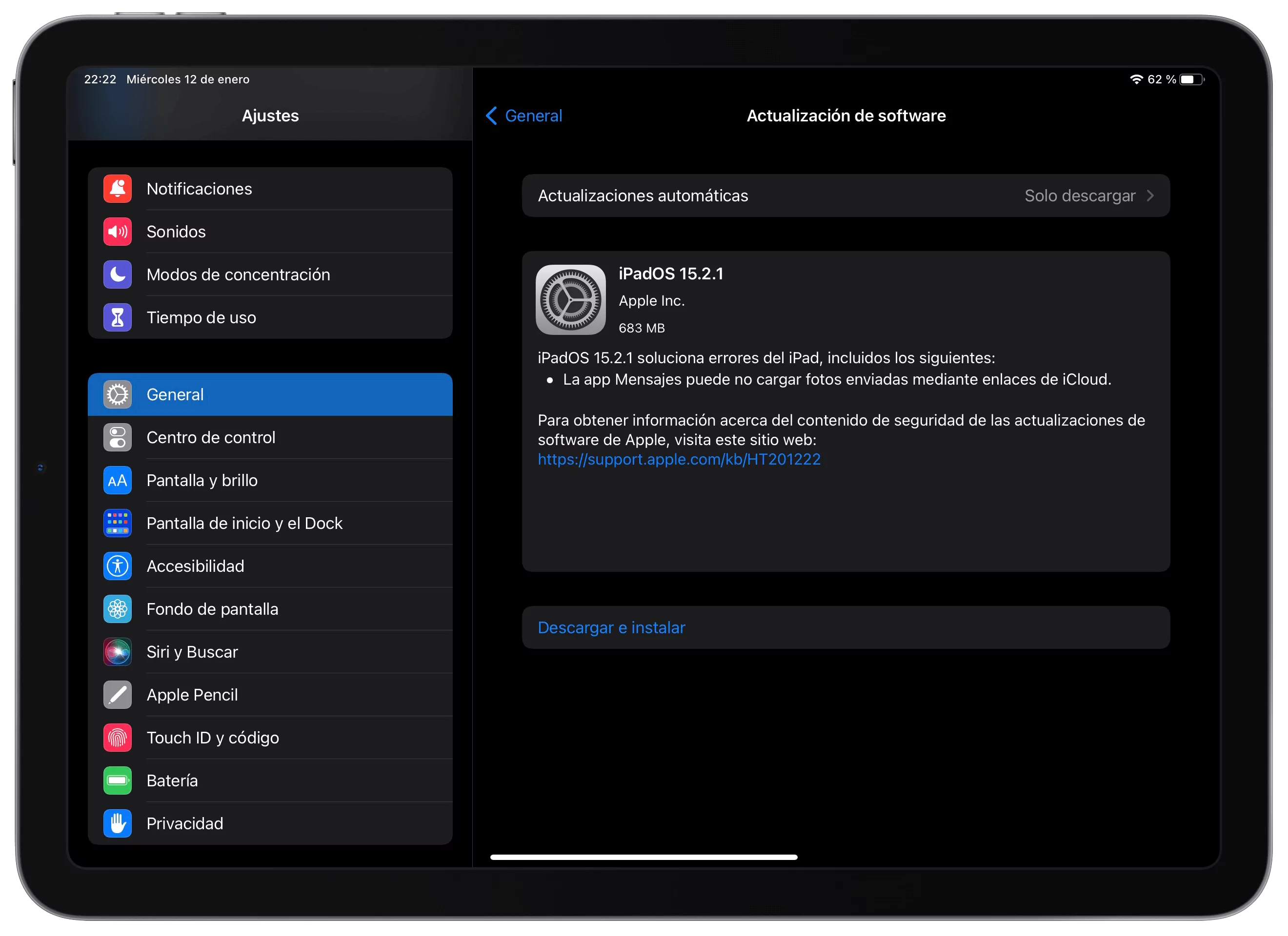 iOS 15.2.1 junto a iPadOS 15.2.1