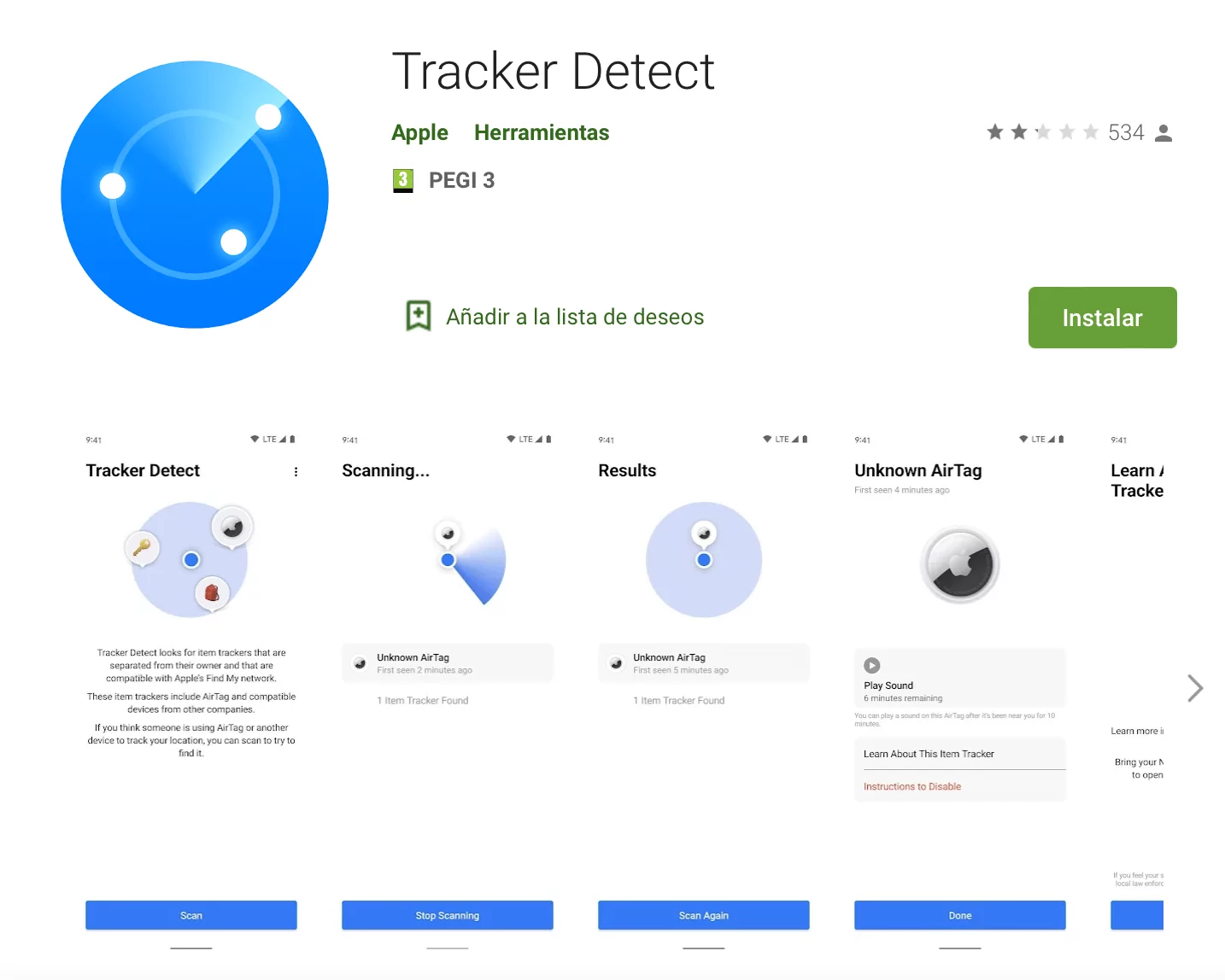 Tracker Detect en Google Play